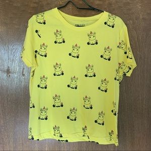 XL On Fire Unicorn T-shirt